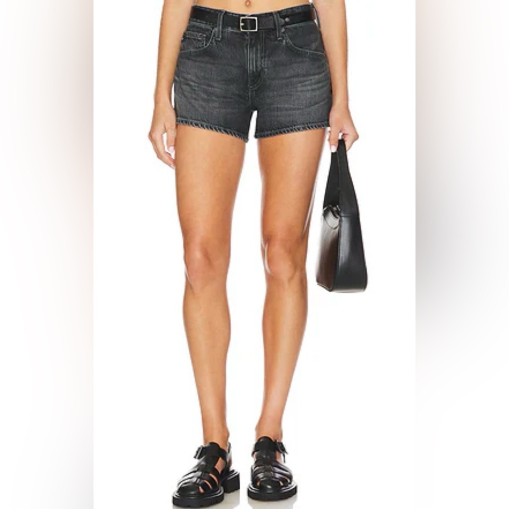 Women's Black Denim Shorts
